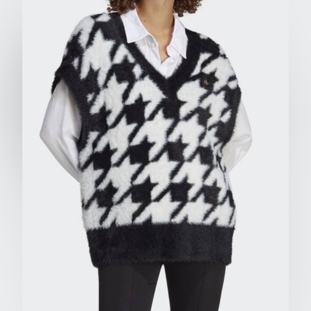 adidas originals women Houndstooth Vest size M
